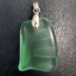 Pendant sea glass sea foam pendant